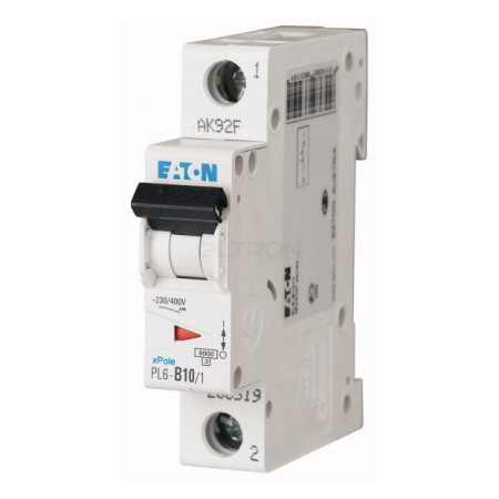 Автоматический выключатель Eaton PL6-B10/1 1p B 10А (286519) фото