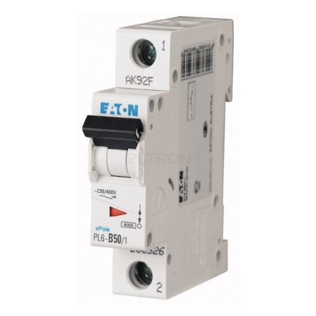 Автоматический выключатель Eaton PL6-B50/1 1p B 50А (286526) фото