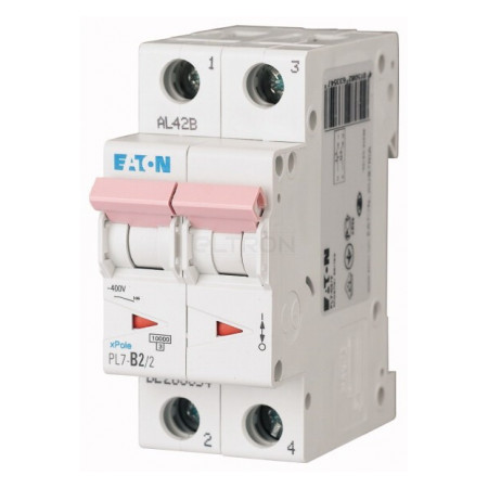 Автоматичний вимикач Eaton PL7-B2/2 2p B 2А (165083) фото