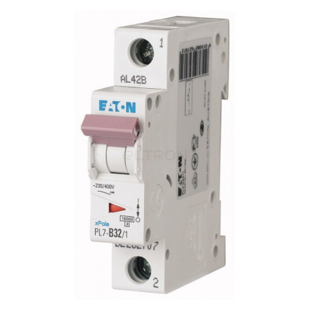 Автоматичний вимикач Eaton PL7-B32/1 1p B 32А (262679) фото