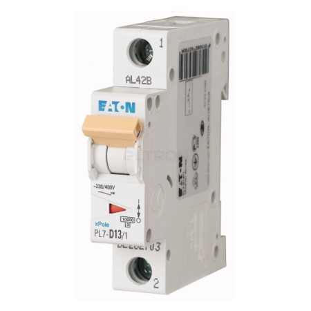 Автоматичний вимикач Eaton PL7-D13/1 1p D 13А (262715) фото