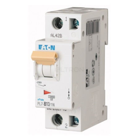 Автоматичний вимикач Eaton PL7-B13/1N 1p+N B 13А (262729) фото