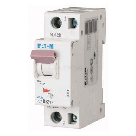 Автоматичний вимикач Eaton PL7-B32/1N 1p+N B 32А (262743) фото