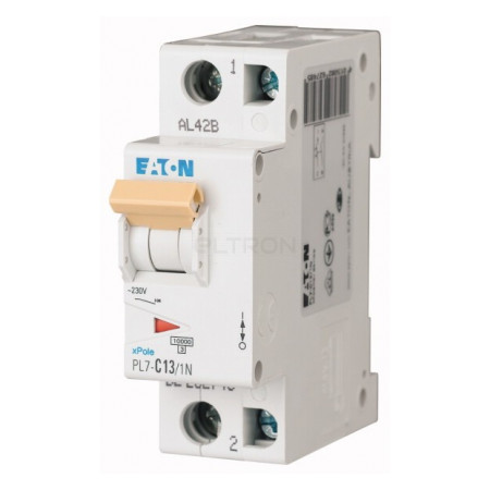 Автоматичний вимикач Eaton PL7-C13/1N 1p+N C 13А (262748) фото