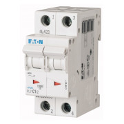 Автоматичний вимикач Eaton PL7-C1/2 2p C 1А міні-фото