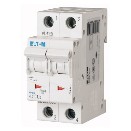 Автоматичний вимикач Eaton PL7-C1/2 2p C 1А (263353) фото