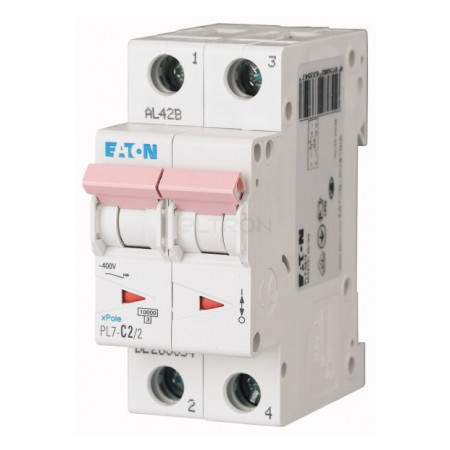 Автоматичний вимикач Eaton PL7-C2/2 2p C 2А (263354) фото