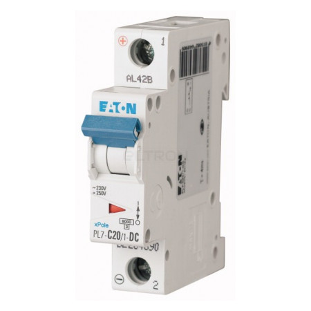 Автоматичний вимикач Eaton PL7-C20/1-DC 1p C 20А (264890) фото