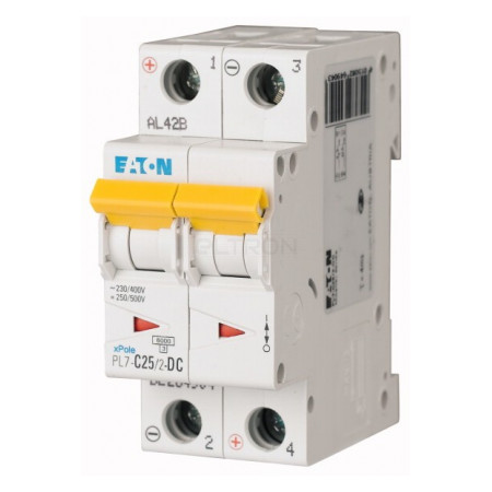 Автоматичний вимикач Eaton PL7-C25/2-DC 2p C 25А (264904) фото