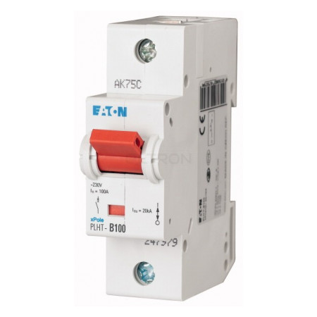 Автоматичний вимикач Eaton PLHT-B100 (20кА) 1p B 100А (247979) фото