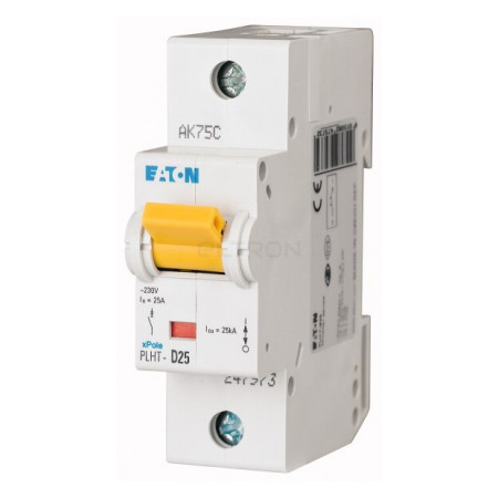 Автоматичний вимикач Eaton PLHT-D25 (25кА) 1p D 25А (247991) фото