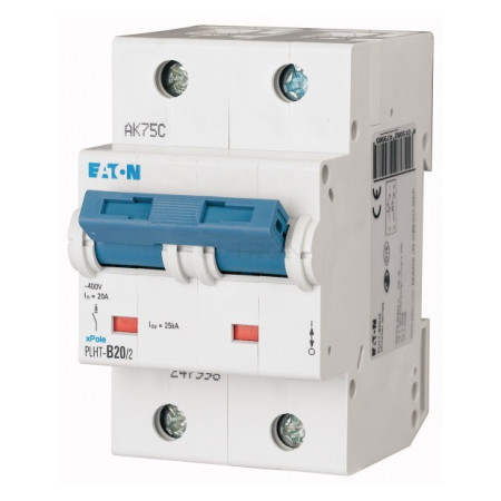 Автоматичний вимикач Eaton PLHT-B20/2 (25кА) 2p B 20А (247998) фото