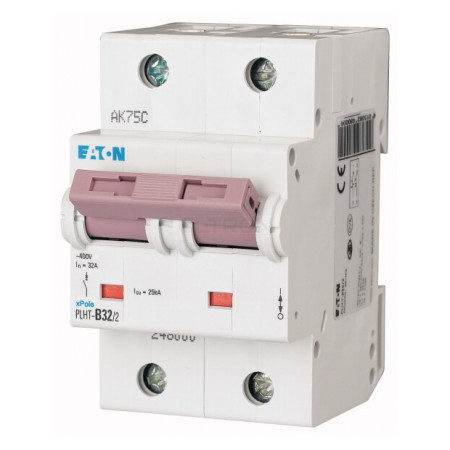 Автоматичний вимикач Eaton PLHT-B32/2 (25кА) 2p B 32А (248000) фото