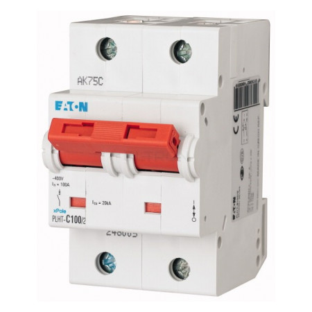 Автоматичний вимикач Eaton PLHT-C100/2 (20кА) 2p C 100А (248014) фото