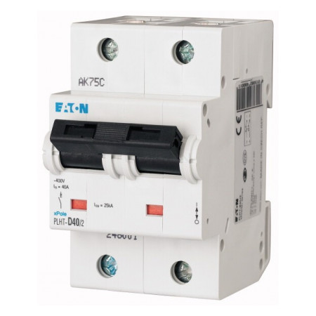 Автоматический выключатель Eaton PLHT-D40/2 (25кА) 2p D 40А (248019) фото