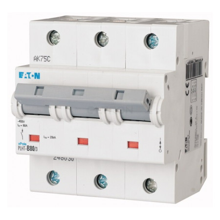 Автоматичний вимикач Eaton PLHT-B80/3 (20кА) 3p B 80А (248030) фото