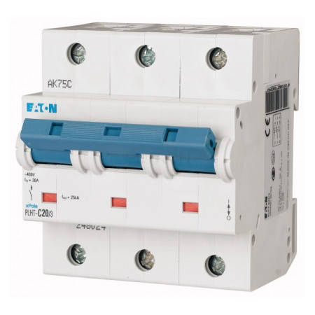 Автоматичний вимикач Eaton PLHT-C20/3 (25кА) 3p C 20А (248033) фото