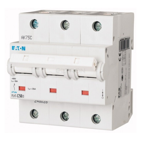 Автоматичний вимикач Eaton PLHT-C50/3 (25кА) 3p C 50А (248037) фото
