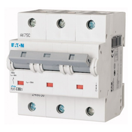 Автоматичний вимикач Eaton PLHT-C80/3 (20кА) 3p C 80А (248039) фото