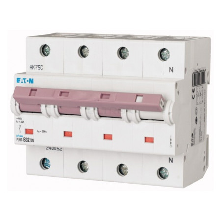 Автоматичний вимикач Eaton PLHT-B32/3N (25кА) 3p+N B 32А (248052) фото