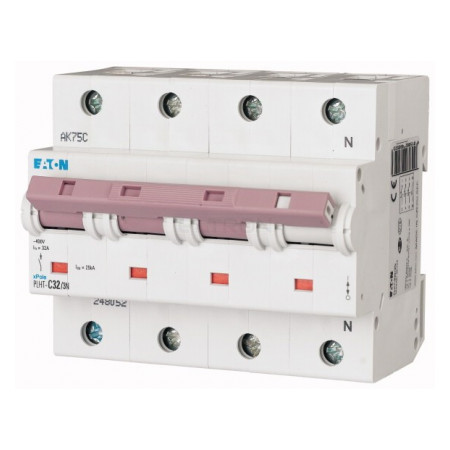 Автоматичний вимикач Eaton PLHT-C32/3N (25кА) 3p+N C 32А (248061) фото