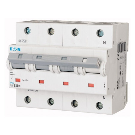 Автоматичний вимикач Eaton PLHT-C80/3N (20кА) 3p+N C 80А (248065) фото