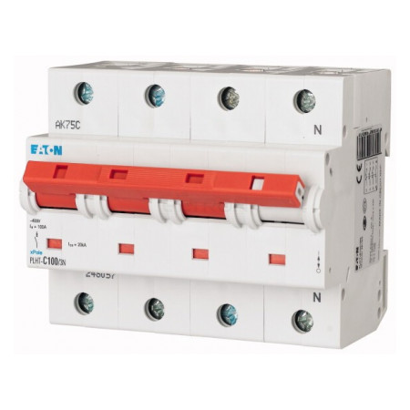 Автоматичний вимикач Eaton PLHT-C100/3N (20кА) 3p+N C 100А (248066) фото