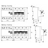 Дифференциальная приставка (к автоматам PLHT) Eaton PBHT-80/2/1 2p 80А 1000мА тип AC изображение 2 (габаритные размеры)