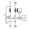 Дифференциальный автоматический выключатель Eaton PFL4-10/1N/B/003 2p B 10А 30мА тип AC изображение 3 (схема)