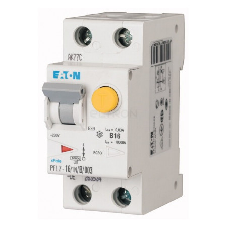 Диференційний автоматичний вимикач Eaton PFL7-16/1N/B/003-A 2p B 16А 30мА тип A (263535) фото