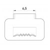 Стальная скрепа E.NEXT e.steel.fastener.pro.6,5 изображение 2 (габаритные размеры)