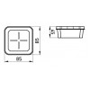 Коробка распределительная E.NEXT e.db.stand.85.85.45 кирпич/бетон изображение 2 (габаритные размеры)