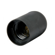 Патрон E.NEXT e.lamp socket.E27.pl.black пластиковий Е27 чорний міні-фото