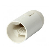 Патрон E.NEXT e.lamp socket.E14.pl.white пластиковый Е14 белый мини-фото