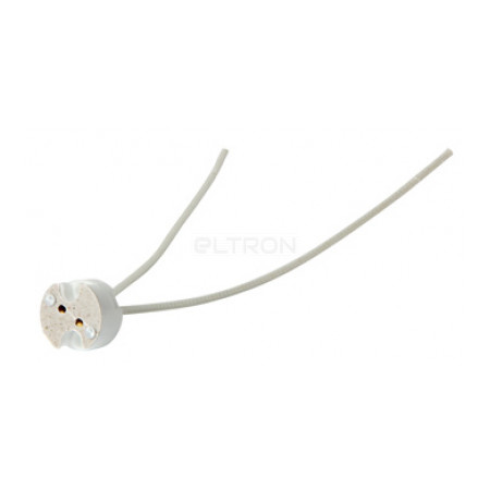 Патрон E.NEXT e.lamp socket.G5,3.12cm керамический G5.3 белый / длина провода 12 см (s9100012) фото