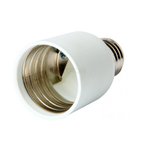 Перехідник E.NEXT e.lamp adapter.Е27/Е40.white з цоколя Е27 на Е40 пластиковий білий (s9100015) фото