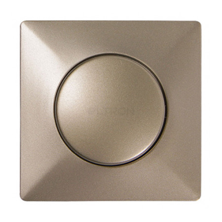 Панель E.NEXT e.lux.13011L.13006C.pn.nickel.shrink світлорегулятора з диском "нікель" (запаяна в п/е) (ins0020043) фото