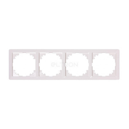 Рамка E.NEXT e.lux.10084L.4.fr.white.shrink 4-місна біла (запаяна в п/е) (ins0020057) фото