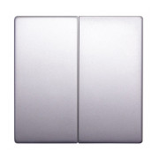 Клавіша E.NEXT e.lux.11021L.pn.aluminium подвійна "алюміній" міні-фото