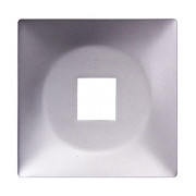 Панель E.NEXT e.lux.16111L.pn.aluminium для розетки одинарної під Jack RJ12 або RJ45 "алюміній" міні-фото