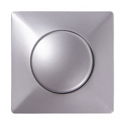 Панель E.NEXT e.lux.13011L.13006C.pn.aluminium светорегулятора с диском "алюминий" мини-фото