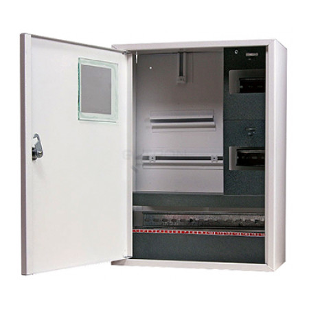 Шкаф E.NEXT e.mbox.stand.n.f3.24.z металлический под 3-фазный счетчик 24 модуля навесной с замком (s0100013) фото