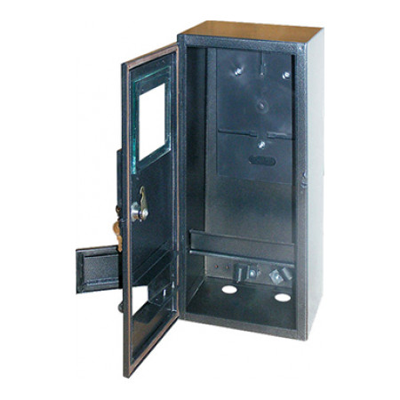 Шкаф E.NEXT e.mbox.stand.n.f1.6.z.str металлический под 1-фазный счетчик 6 модулей навесной с замком уличный (s0100014) фото