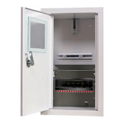 Шкаф E.NEXT e.mbox.stand.w.f1.08.z.е металлический под 1-фазный электронный счетчик 8 модулей встраиваемый с замком мини-фото