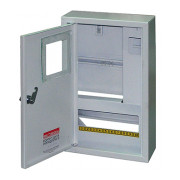 Шкаф E.NEXT e.mbox.stand.n.f1.10.z.e металлический под 1-фазный электронный счетчик 10 модулей навесной с замком мини-фото