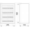 Шкаф E.NEXT e.mbox.stand.n.48.z металлический под 48 модулей навесной с замком изображение 3 (габаритные размеры)