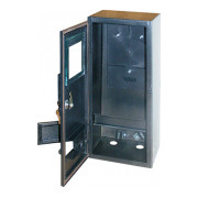 Шкаф E.NEXT e.mbox.stand.n.f3.6.z.str металлический под 3-фазный счетчик пустой 6 модулей навесной с замком уличный мини-фото