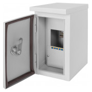 Шкаф E.NEXT e.mbox.stand.n.04.z металлический под 4 модуля навесной с замком герметичный IP54 мини-фото