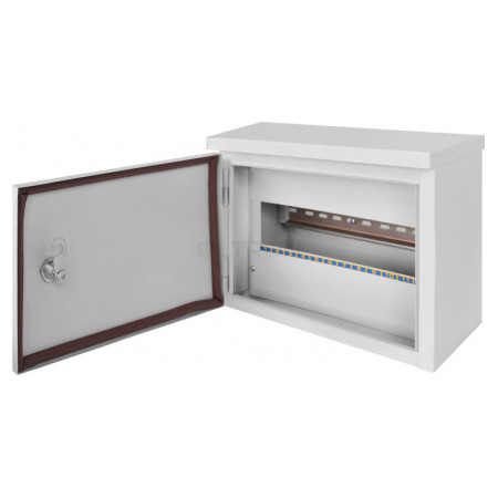Шкаф E.NEXT e.mbox.stand.n.12.z металлический под 12 модулей навесной с замком герметичный IP54 (s0100129) фото