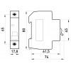 Модульный автоматический выключатель E.NEXT e.mcb.pro.60.1.B4 1p 4А B 6кА изображение 3 (габаритные размеры)
